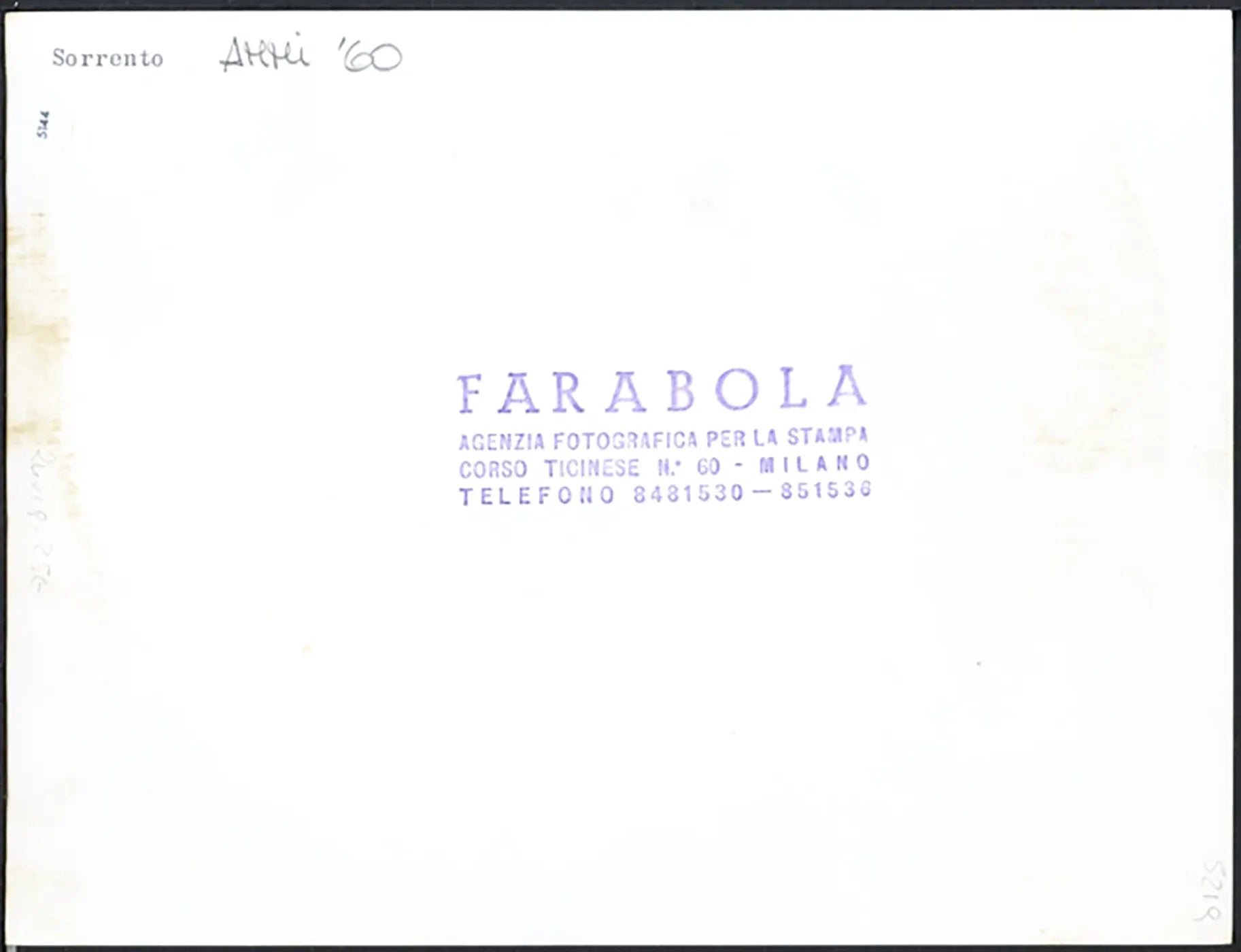 Veduta di Sorrento anni 60 Ft 5144 - Stampa 24x18 cm - Farabola Stampa ai sali d'argento