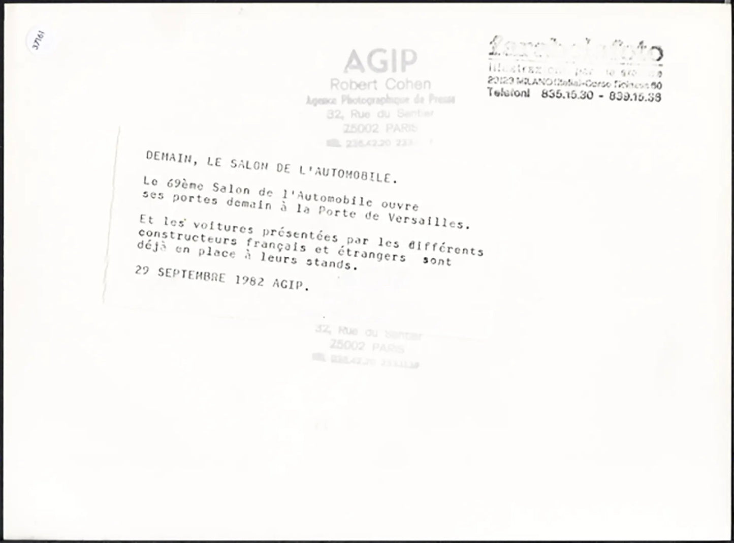Veduta Salone Auto Parigi 1982 Ft 37161 - Stampa 24x18 cm - Farabola Stampa ai sali d'argento