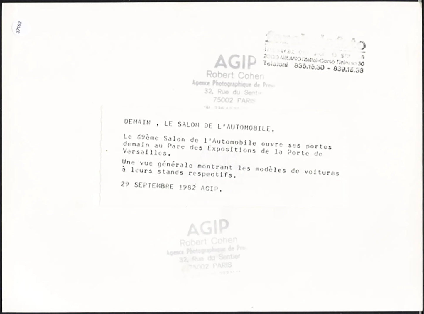 Veduta Salone Auto Parigi 1982 Ft 37162 - Stampa 24x18 cm - Farabola Stampa ai sali d'argento