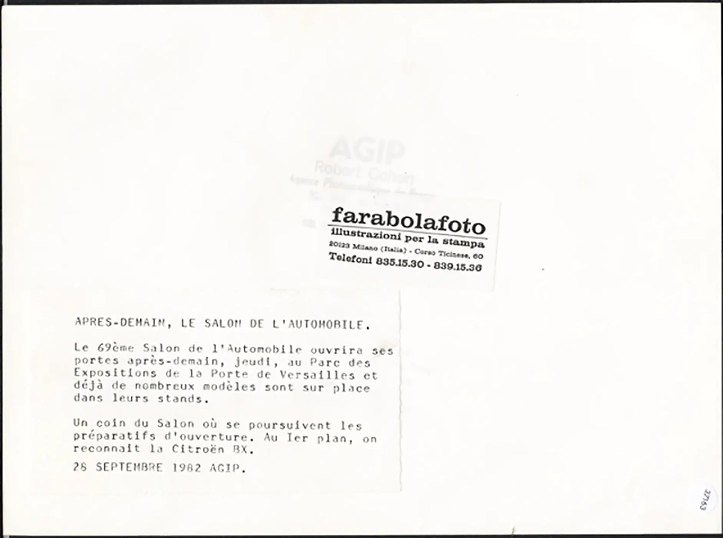 Veduta Salone Auto Parigi 1982 Ft 37163 - Stampa 24x18 cm - Farabola Stampa ai sali d'argento