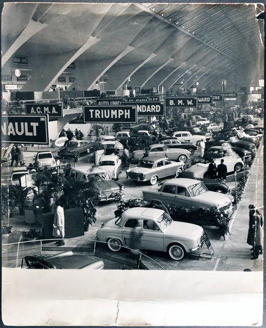 Veduta Salone Auto Torino 1958 Ft 35361 - Stampa 21x27 cm - Farabola Stampa ai sali d'argento