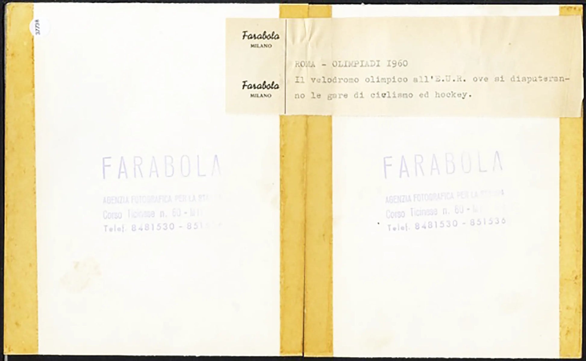 Velodromo dell'Eur Roma 1960 Ft 37738 - Stampa 58x17 cm - Farabola Stampa ai sali d'argento