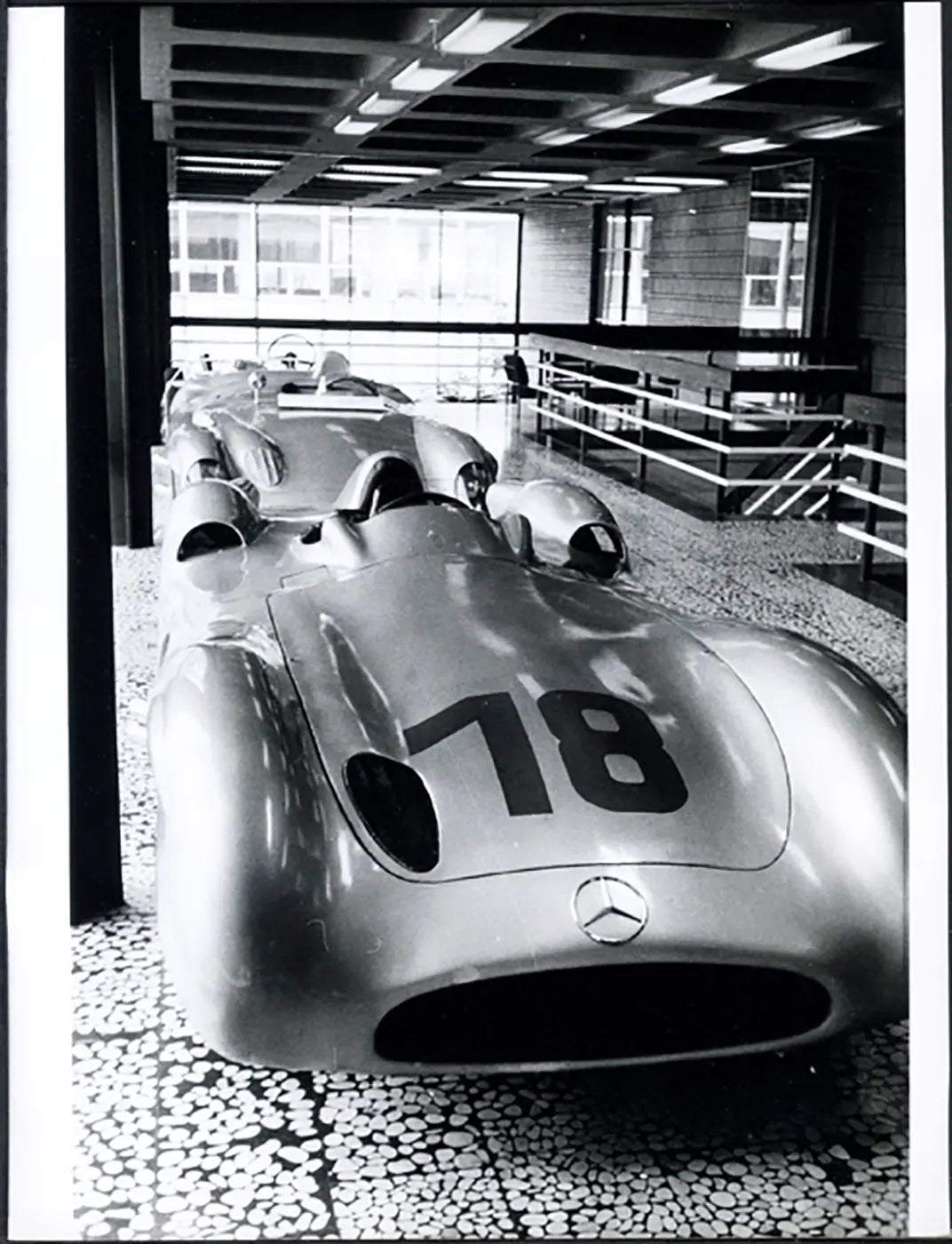 Vettura Mercedes di Fangio 1955 Ft 36453 - Stampa 24x18 cm - Farabola Stampa ai sali d'argento