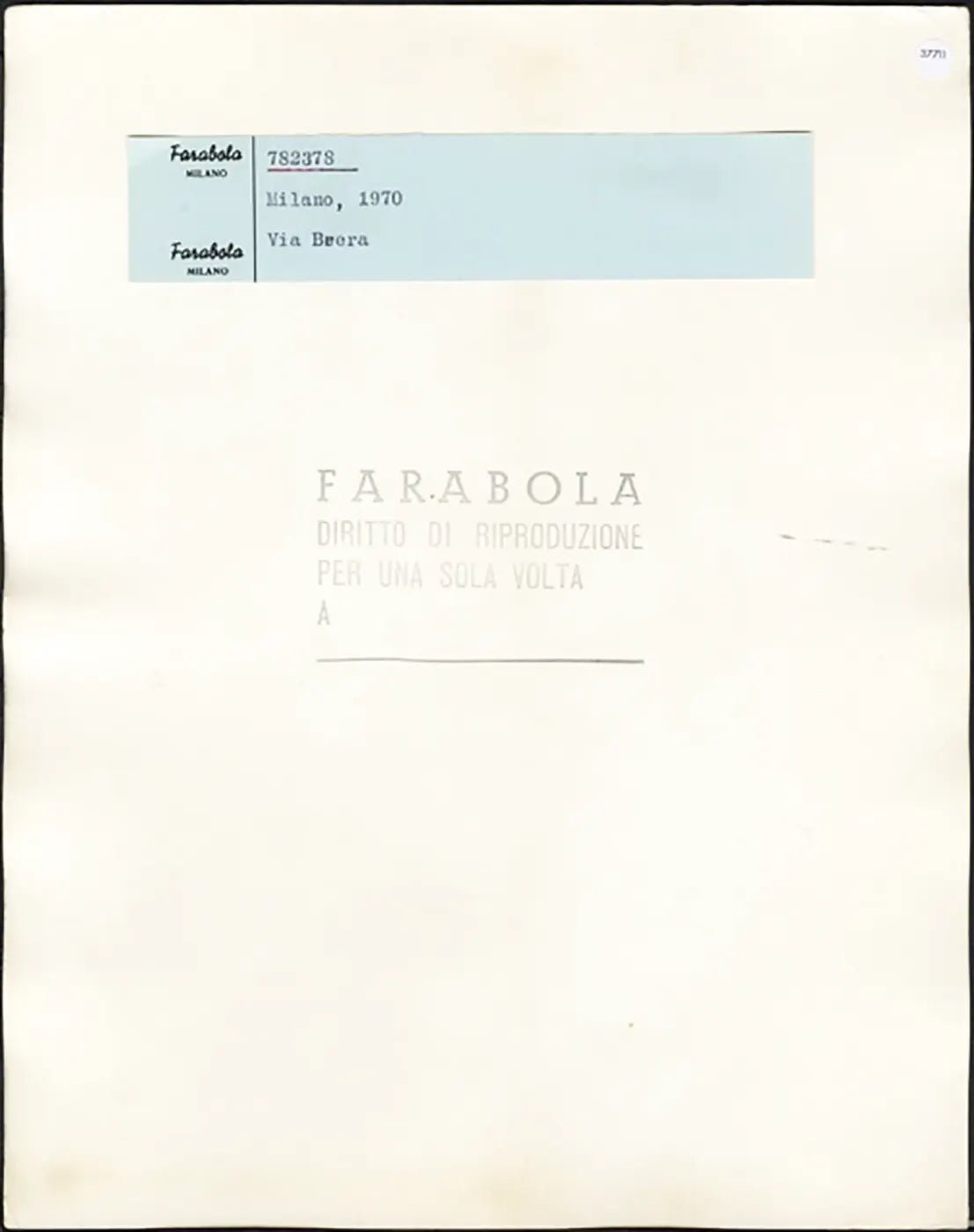 Via Brera Milano 1970 Ft 37711 - Stampa 24x30 cm - Farabola Stampa ai sali d'argento