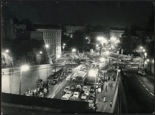 Via della Conciliazione Roma anni 60 Ft 4110 - Stampa 24x18 cm - Farabola Stampa ai sali d'argento