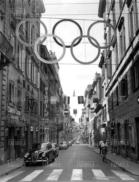 Via Frattina, Olimpiadi di Roma, 1960 - Farabola Immagine digitale