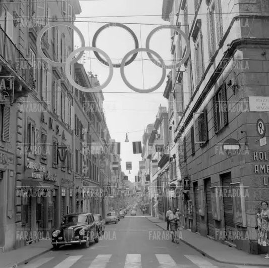 Via Frattina, Olimpiadi di Roma, 1960 - Farabola Immagine digitale
