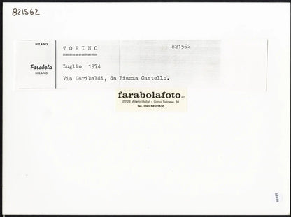 Via Garibaldi Torino 1974 Ft 36236 - Stampa 24x18 cm - Farabola Stampa ai sali d'argento (anni 90)