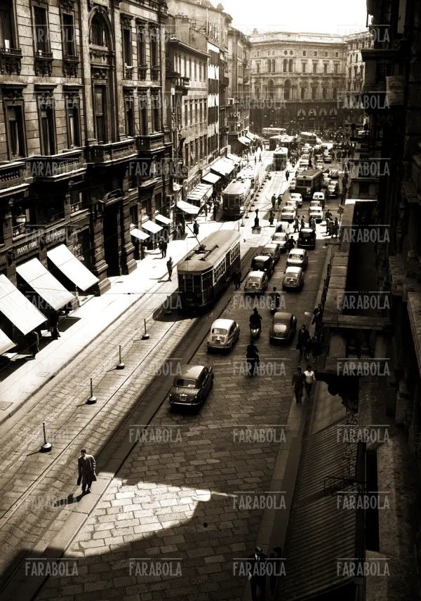 Via Orefici, Milano, anni 50 - Farabola Immagine digitale