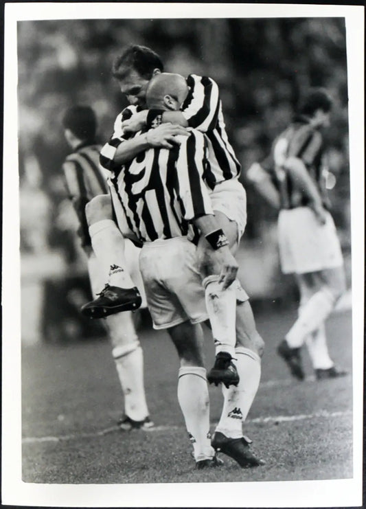 Vialli e Conte Juventus 1994-1995 Ft 2661 - Stampa 24x18 cm - Farabola Stampa ai sali d'argento
