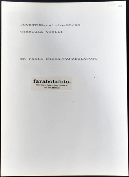 Vialli Juventus 1995-1996 Ft 2662 - Stampa 24x18 cm - Farabola Stampa ai sali d'argento