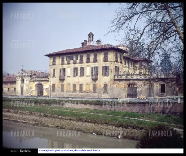 Villa Visconti Maineri sul Naviglio, Milano, anni 60 - Farabola Immagine digitale