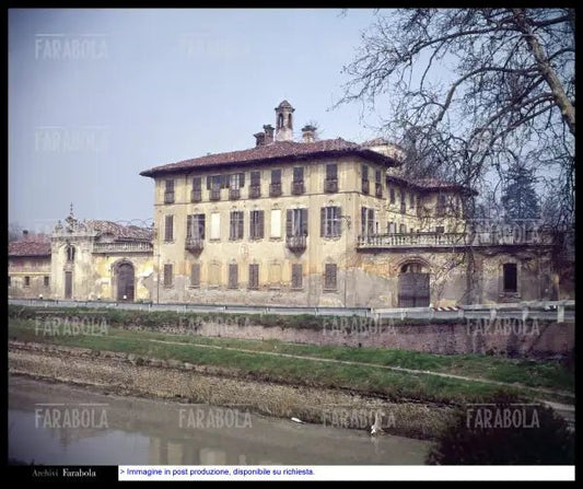 Villa Visconti Maineri sul Naviglio, Milano, anni 60 - Farabola Immagine digitale