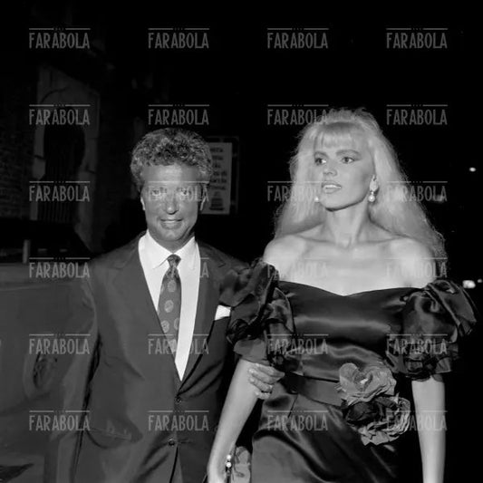 Vittorio Cecchi Gori e Rita Rusic, Festival di Venezia, 1988 - Farabola Immagine digitale