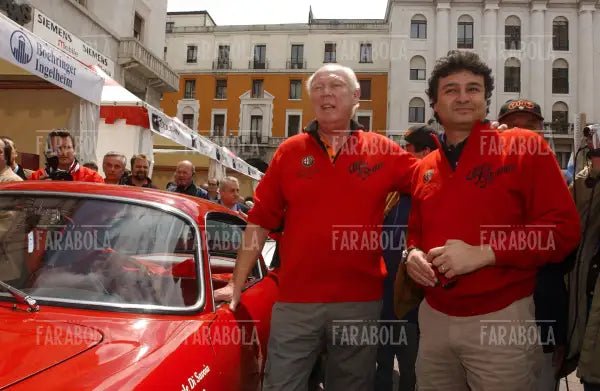 Vittorio Emanuele di Savoia e Fabrizio Giugiaro, Mille Miglia, 2004 - Farabola Immagine digitale