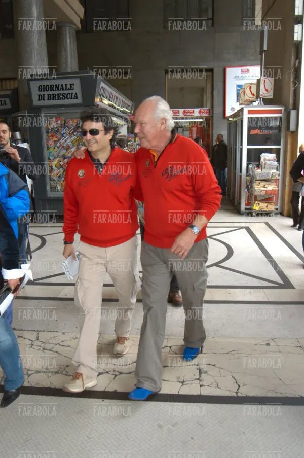 Vittorio Emanuele di Savoia e Fabrizio Giugiaro, Mille Miglia, 2004 - Farabola Immagine digitale