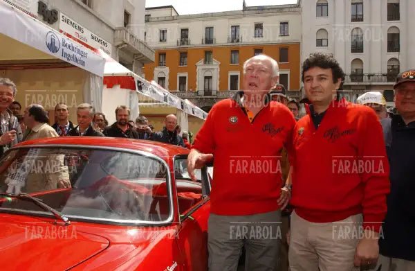 Vittorio Emanuele di Savoia e Fabrizio Giugiaro, Mille Miglia, 2004 - Farabola Immagine digitale