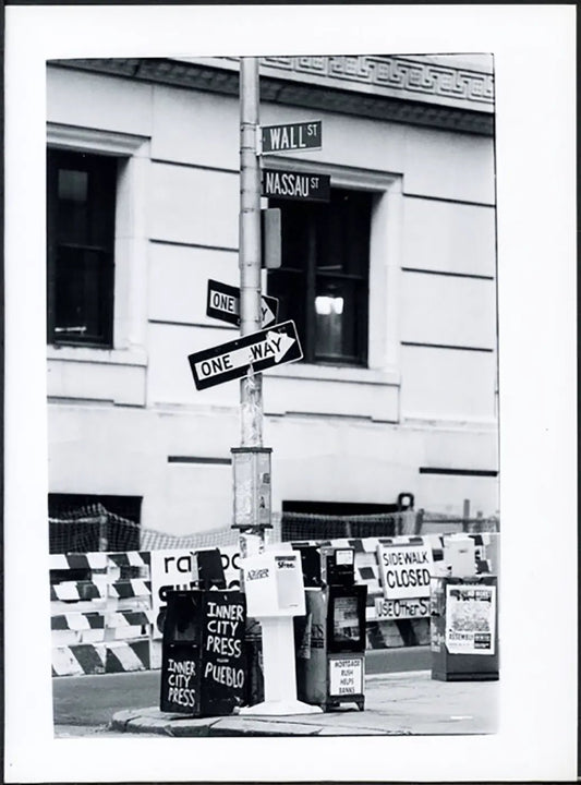 Wall Street a New York anni 90 Ft 37928 - Stampa 24x18 cm - Farabola Stampa ai sali d'argento