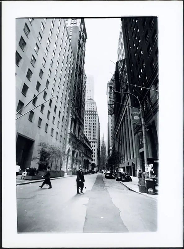 Wall Street New York anni 90 Ft 37681 - Stampa 24x18 cm - Farabola Stampa ai sali d'argento