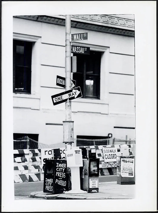 Wall Street New York anni 90 Ft 37919 - Stampa 24x18 cm - Farabola Stampa ai sali d'argento