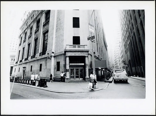 Wall Street New York anni 90 Ft 37920 - Stampa 24x18 cm - Farabola Stampa ai sali d'argento