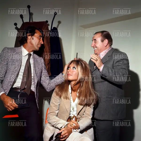 Walter Chiari, Alida Chelli e Carlo Campanini, anni 70 - Farabola Immagine digitale