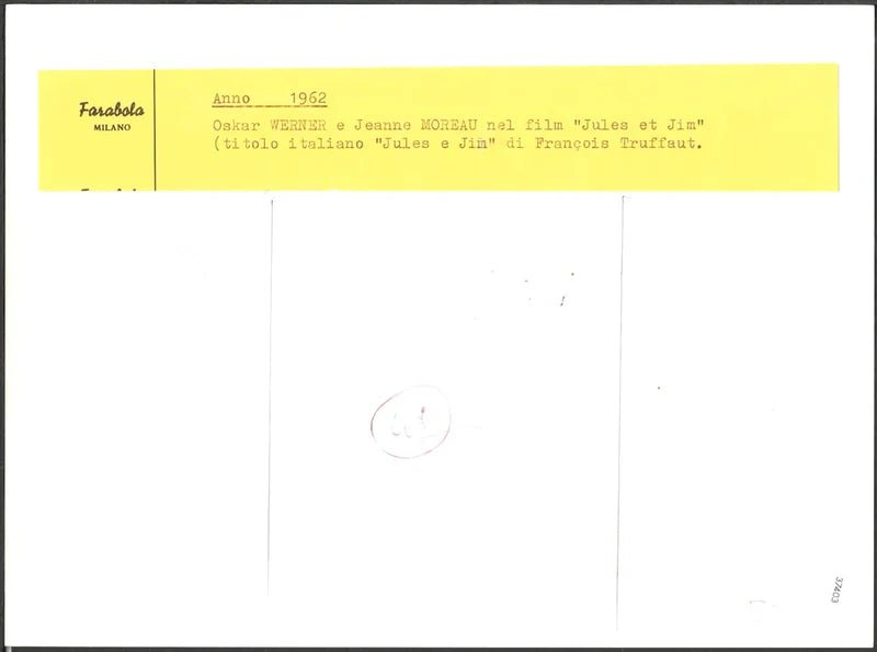 Werner e Moreau film Jules e Jim Ft 37403 - Stampa 24x18 cm - Farabola Stampa ai sali d'argento