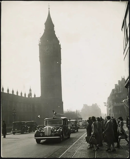 Westminster Bridge Londra 1950 Ft 38018 - Stampa 21x27 cm - Farabola Stampa ai sali d'argento