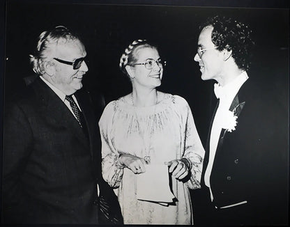 Foto vintage Alberto di Monaco con i genitori Ft 1042 Stampa