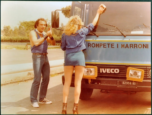 Andrea Roncato Film I camionisti 1982 Ft 35286 - Stampa 24x18 cm - Farabola Stampa ai sali d'argento