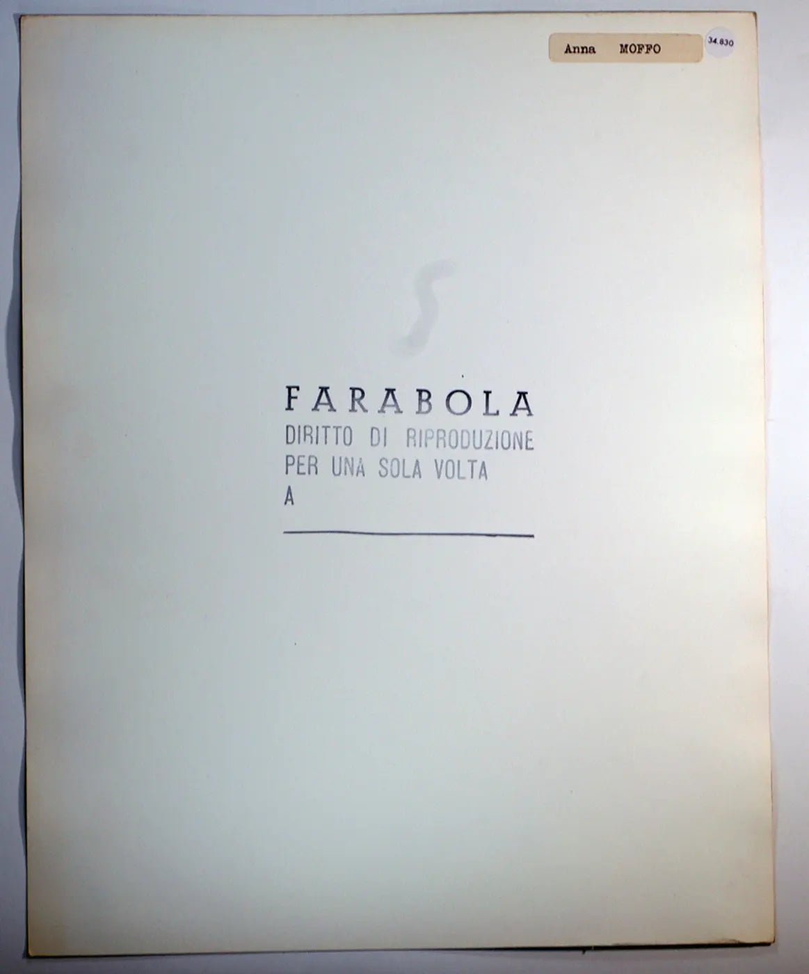 Anna Moffo 1952 Ft 34830 - Stampa 30x24 cm - Farabola Stampa ai sali d'argento