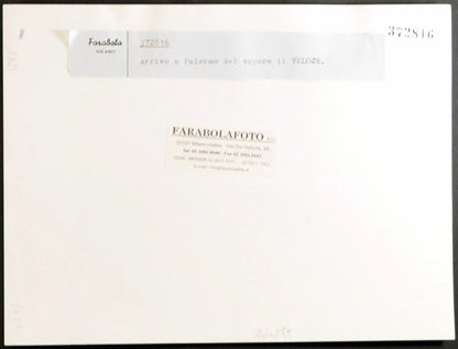 Arrivo a Palermo del vapore il Velone Ft 1392 - Stampa 24x18 cm - Farabola Stampa ai sali d'argento