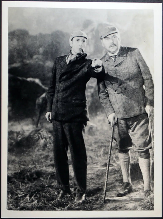 Basil Rathbone e Nigel Bruce 1939 Ft 1657 - Stampa 24x18 cm - Farabola Stampa ai sali d'argento