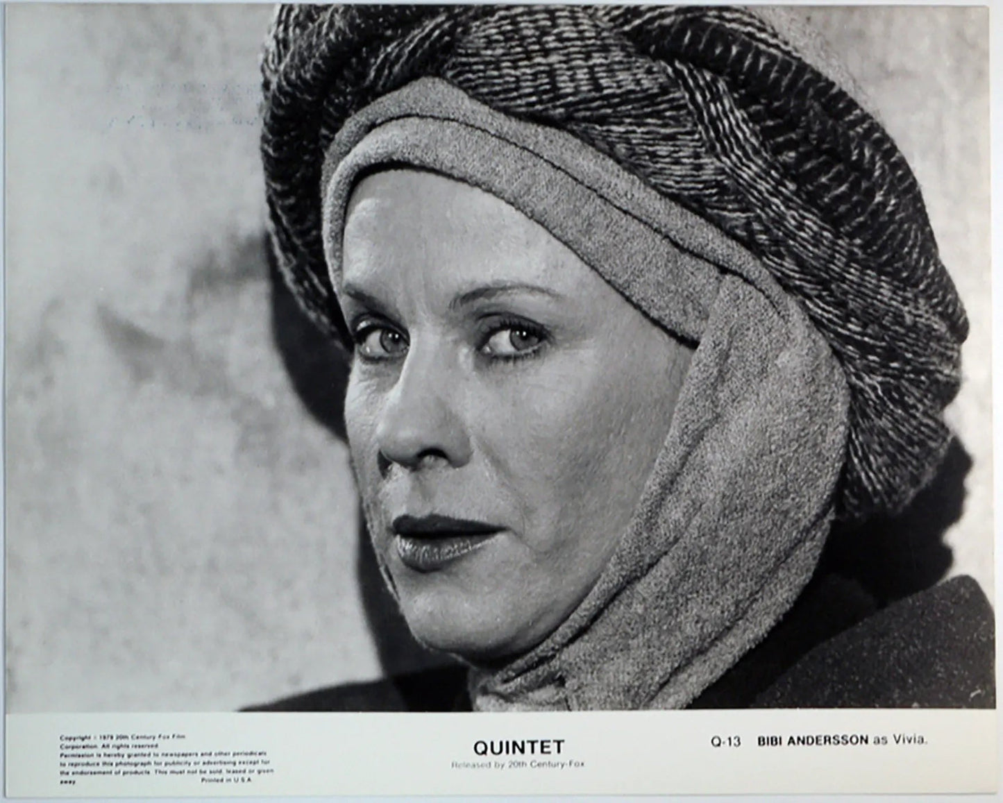 Bibi Andersson Film Quintet Ft 34950 - Stampa 20x25 cm - Farabola Stampa ai sali d'argento