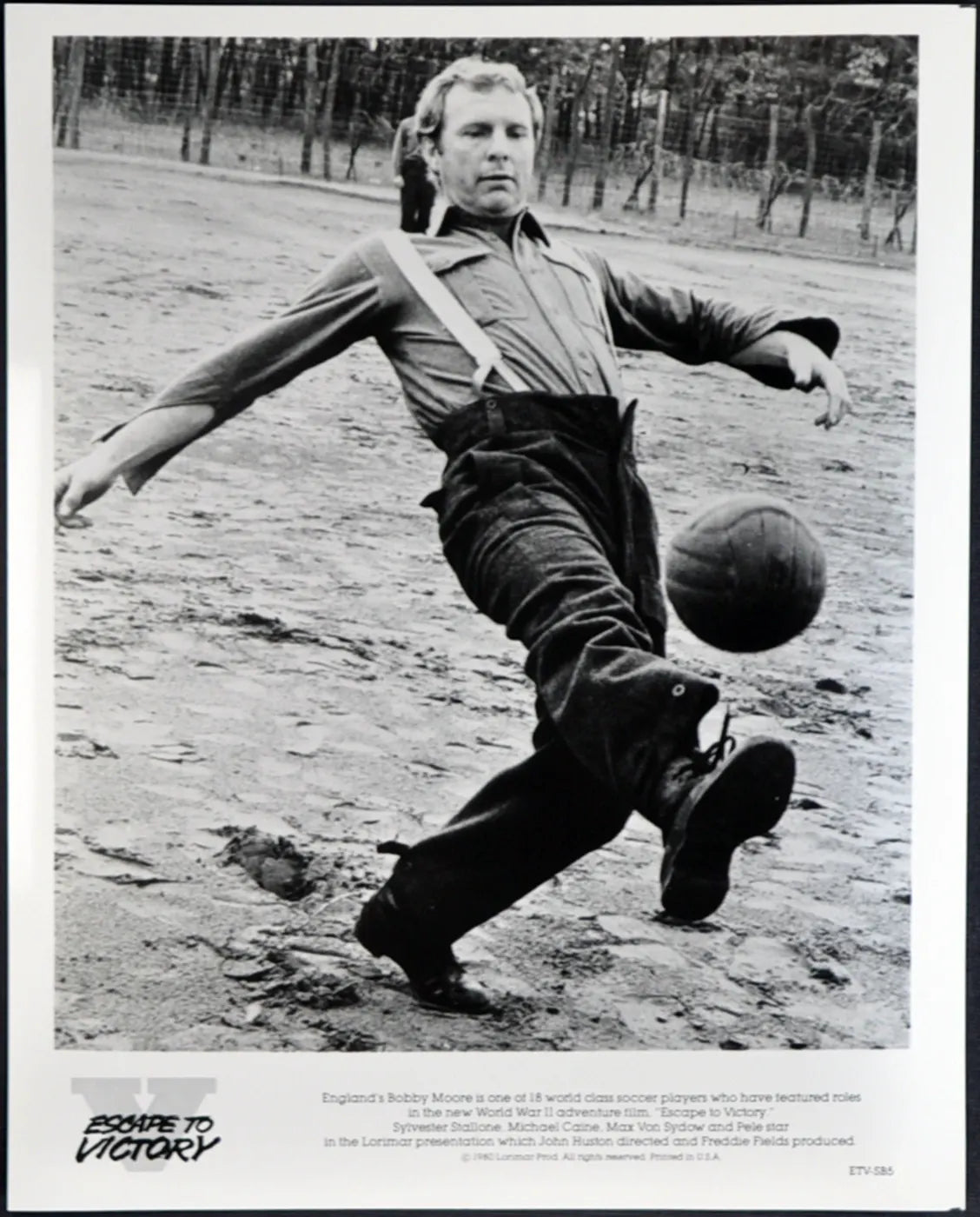 Bobby Moore Film Fuga per la vittoria Ft 35246 - Stampa 20x25 cm - Farabola Stampa ai sali d'argento