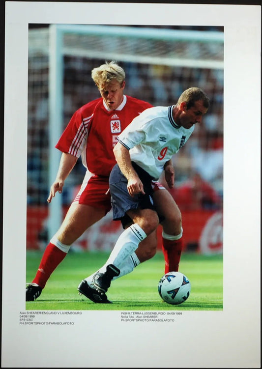 Calcio Inghilterra Alan Shearer 1999 Ft 138 - Stampa 30x20 cm - Farabola Stampa digitale