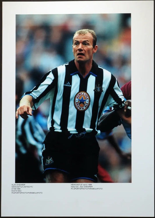 Calcio Newcastle Alan Shearer 1999 Ft 172 - Stampa 30x20 cm - Farabola Stampa digitale