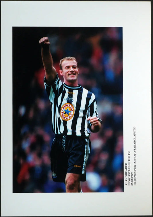 Calcio Newcastle Alan Shearer 1999 Ft 182 - Stampa 24x18 cm - Farabola Stampa digitale