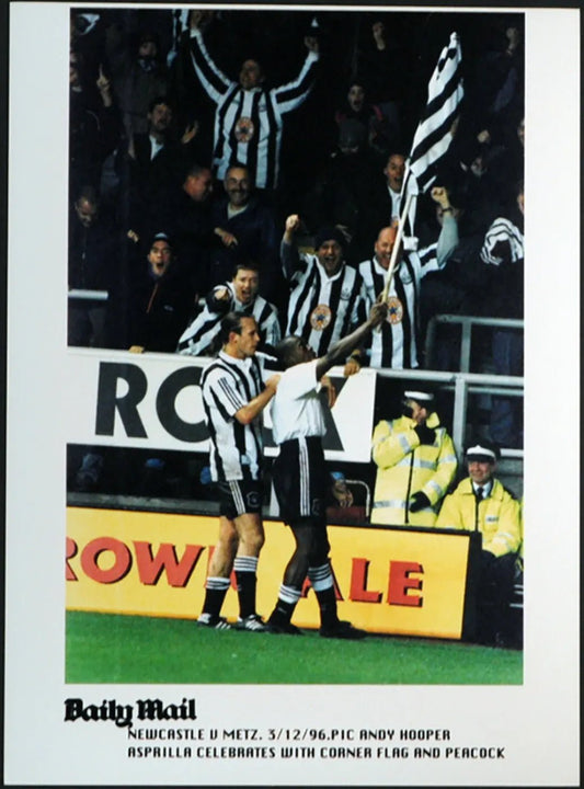 Calcio Newcastle Asprilla 1996 Ft 186 - Stampa 21x15 cm - Farabola Stampa digitale