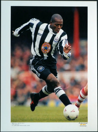 Calcio Newcastle Asprilla 1996 Ft 187 - Stampa 21x15 cm - Farabola Stampa digitale