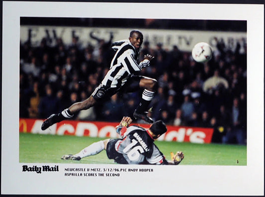 Calcio Newcastle Asprilla 1996 Ft 189 - Stampa 21x15 cm - Farabola Stampa digitale