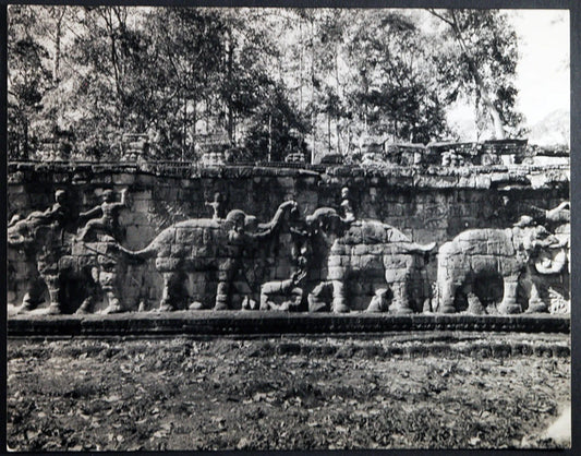Cambogia Terraze Royal ad Ankor Thom Ft 1499 - Stampa 20x25 cm - Farabola Stampa ai sali d'argento
