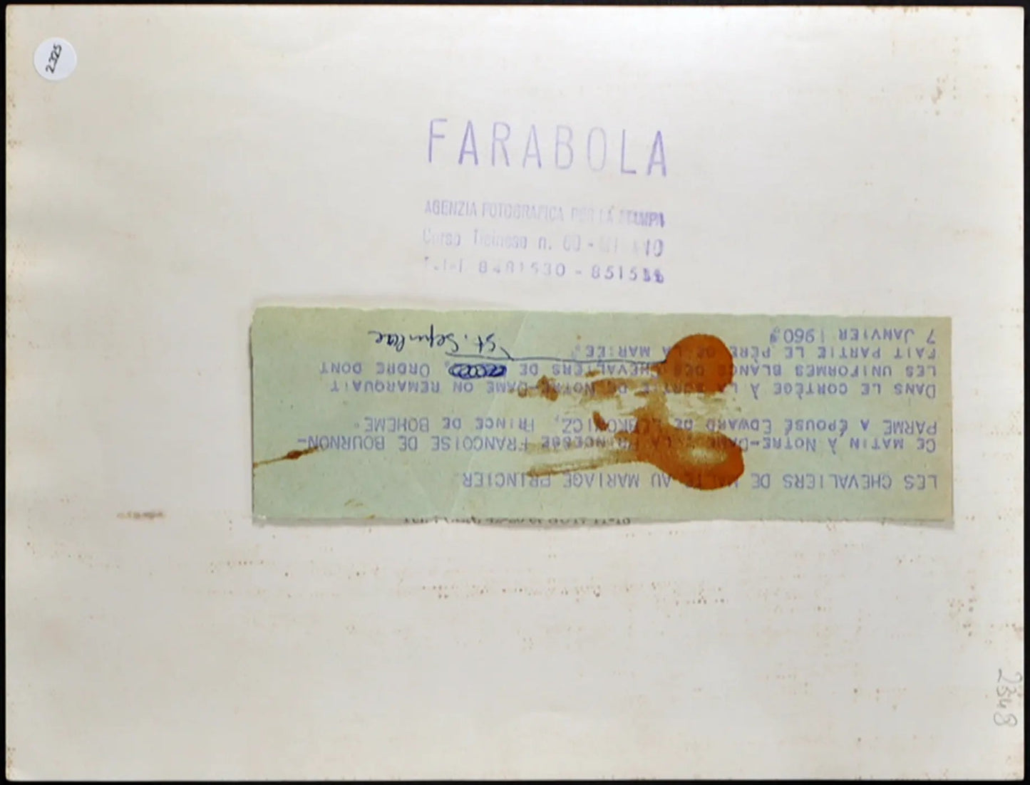 Cavalieri Ordine San Sepolcro 1960 Ft 2325 - Stampa 24x18 cm - Farabola Stampa ai sali d'argento