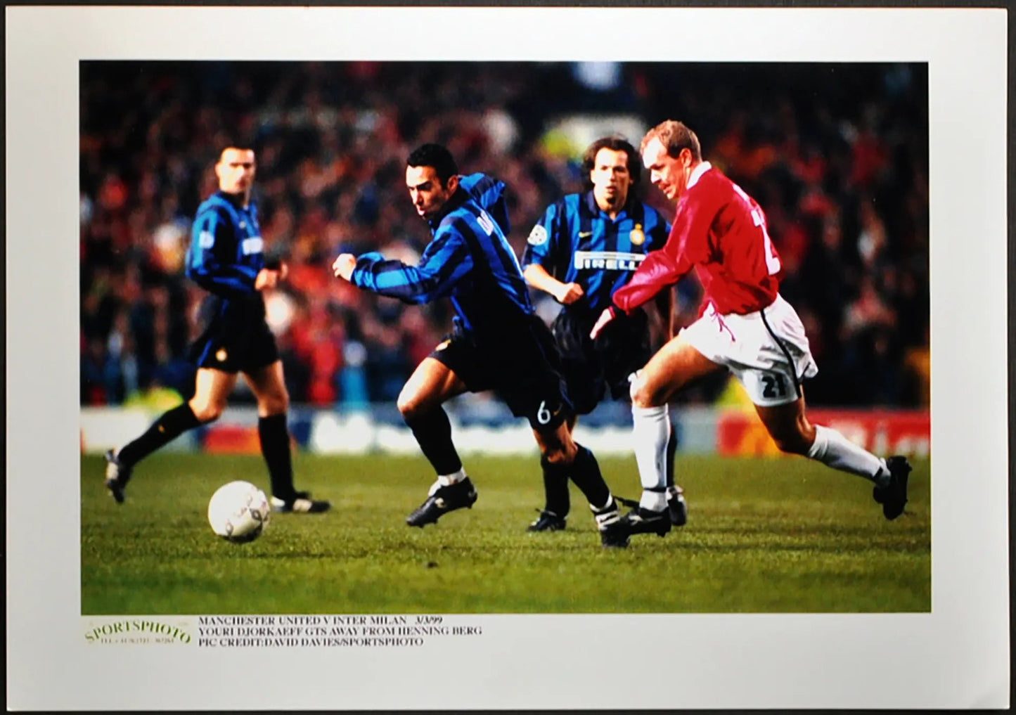 Champions League 1999 Djorkaeff Berg Ft 2336 - Stampa 24x18 cm - Farabola Stampa digitale