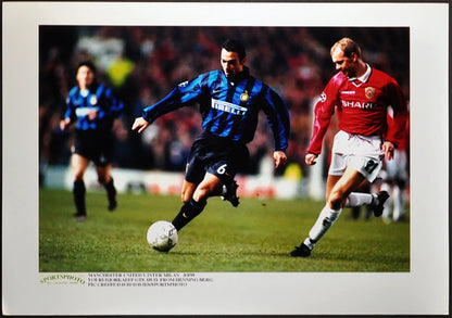 Champions League 1999 Djorkaeff Berg Ft 2340 - Stampa 24x18 cm - Farabola Stampa digitale