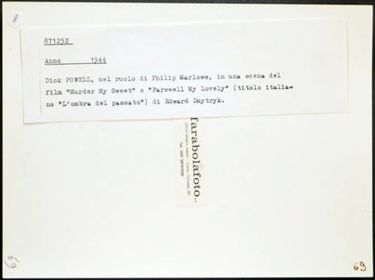 Dick Powell Film Philip Marlowe 1944 Ft 1663 - Stampa 24x18 cm - Farabola Stampa ai sali d'argento