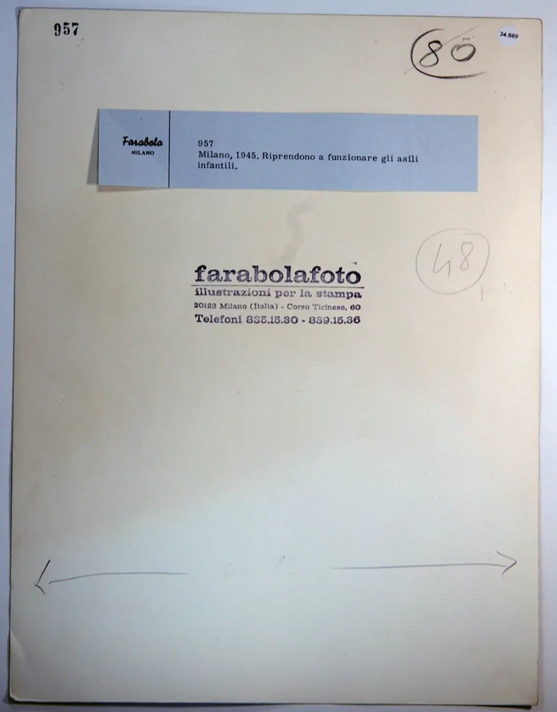 Tornano in funzione gli asili 1945 Ft 34889 - Stampa 30x24 cm - Farabola Stampa ai sali d'argento