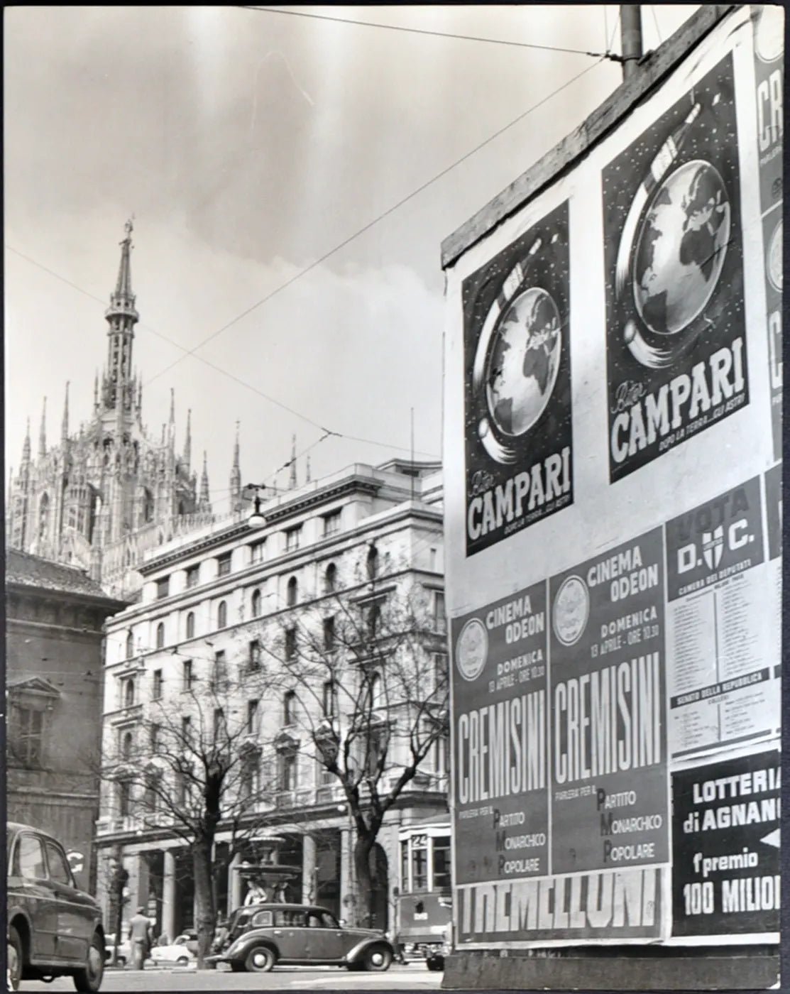 Elezioni Manifesti elettorali 1958 Ft 2039 - Stampa 21x27 cm - Farabola Stampa ai sali d'argento