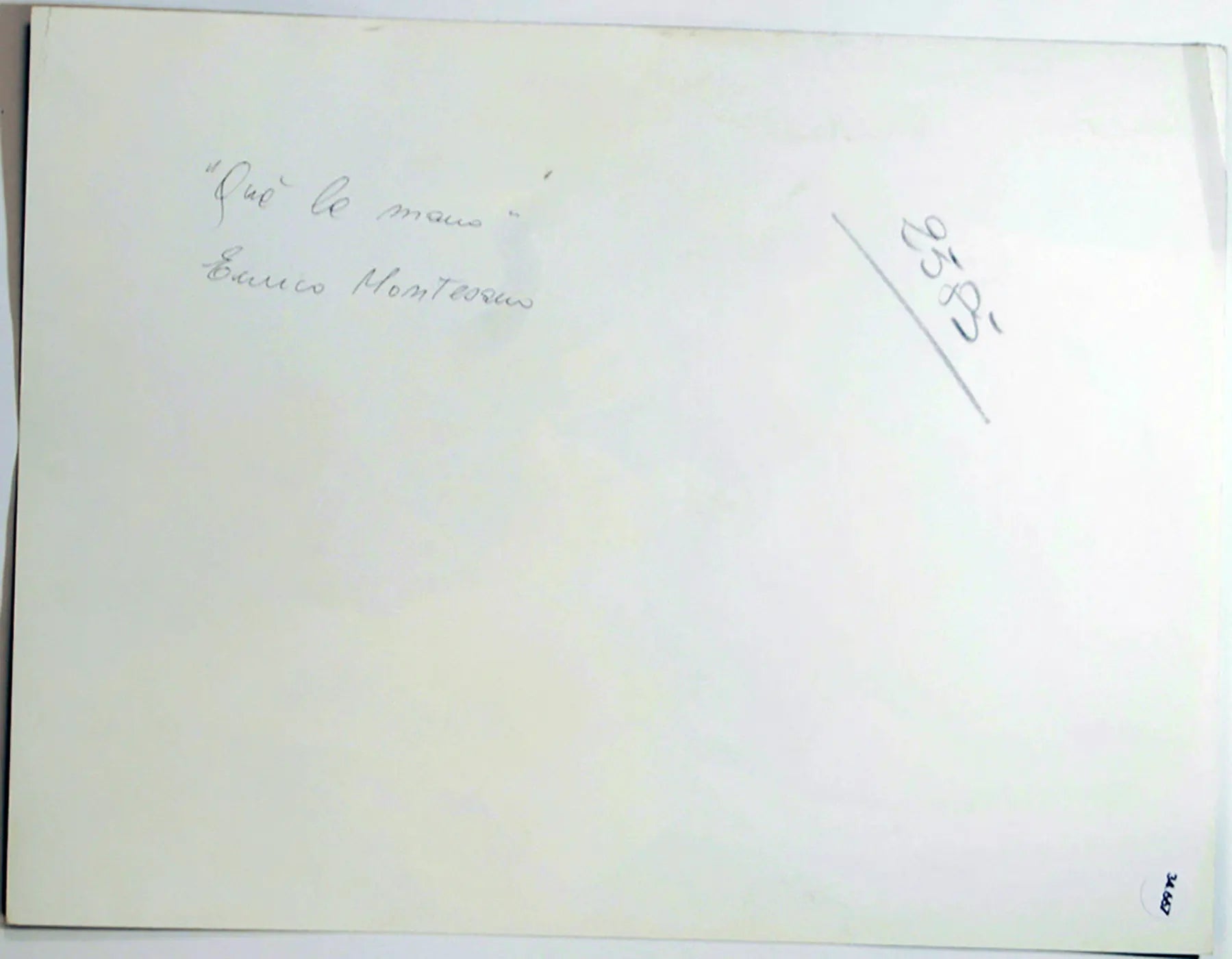 Enrico Montesano Film Qua la mano Ft 34667 - Stampa 24x18 cm - Farabola Stampa ai sali d'argento