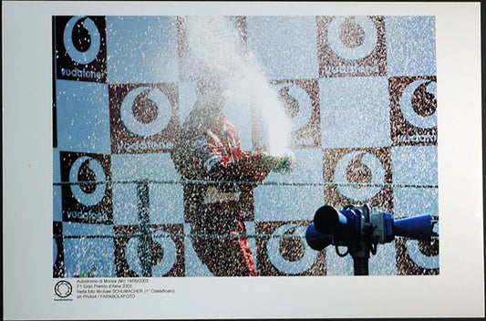 F1 Gp d'Italia 2003 Michael Schumacher Ft 141 - Stampa 30x20 cm - Farabola Stampa digitale